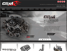Tablet Screenshot of custombuiltmotors.com